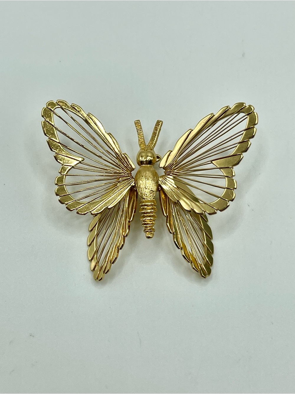 Monet Gold Tone Butterfly Brooch - Women's Jewelry